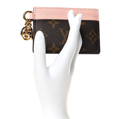 Louis Vuitton Monogram LV Charms Card Holder Rose Ballerine 2 of 6