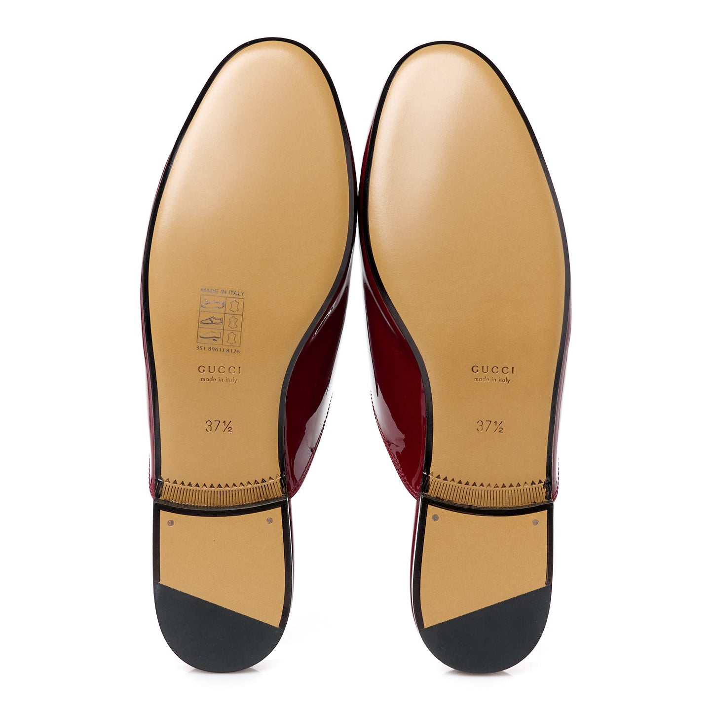 Patent Womens Princetown Slippers 37.5 Rosso Ancora