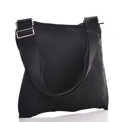 Prada Nylon Small Flat Messenger Bag Black 3 of 7