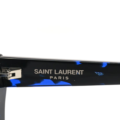 Saint Laurent Acetate Mica Cat Eye Sunglasses SL 276 Black Blue 5 of 8