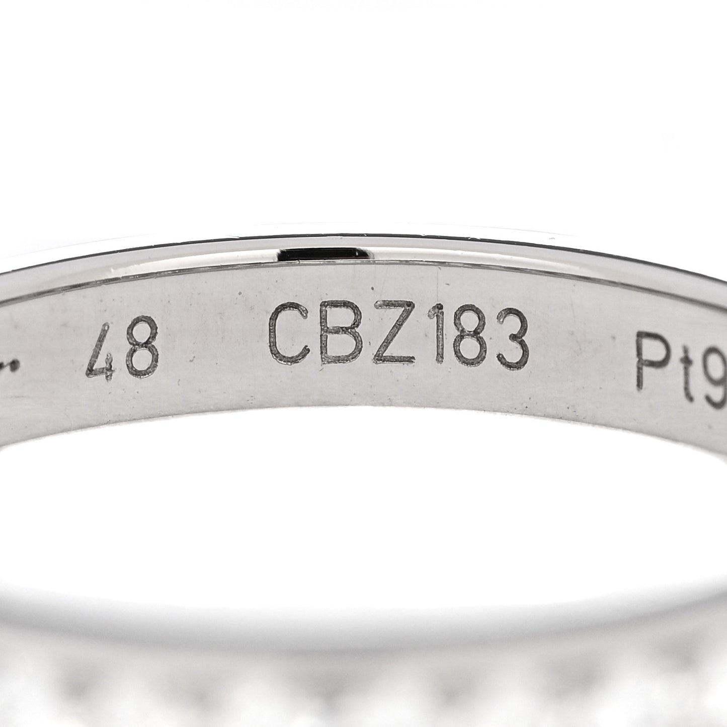Platinum Diamond 1895 Wedding Band Ring 48 4.5