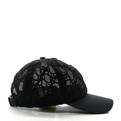 Gucci Mesh GG Monogram Shivali Baseball Hat L Black 6 of 11