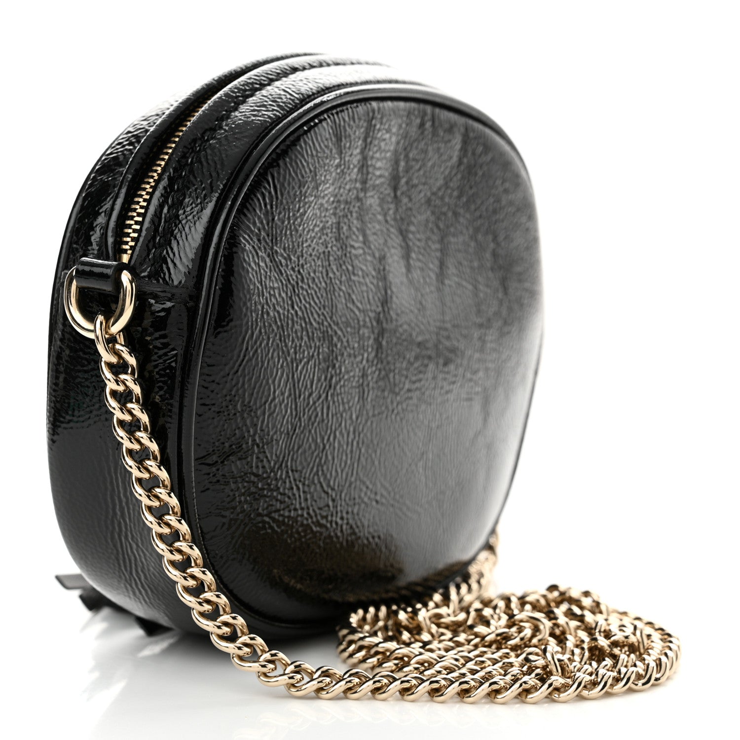 Gucci Patent Mini Soho Chain Bag Black 3 of 10