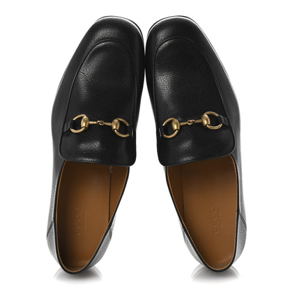 Gucci Goatskin Womens Horsebit Mid-Heel Loafers 39.5 Black 2 of 11