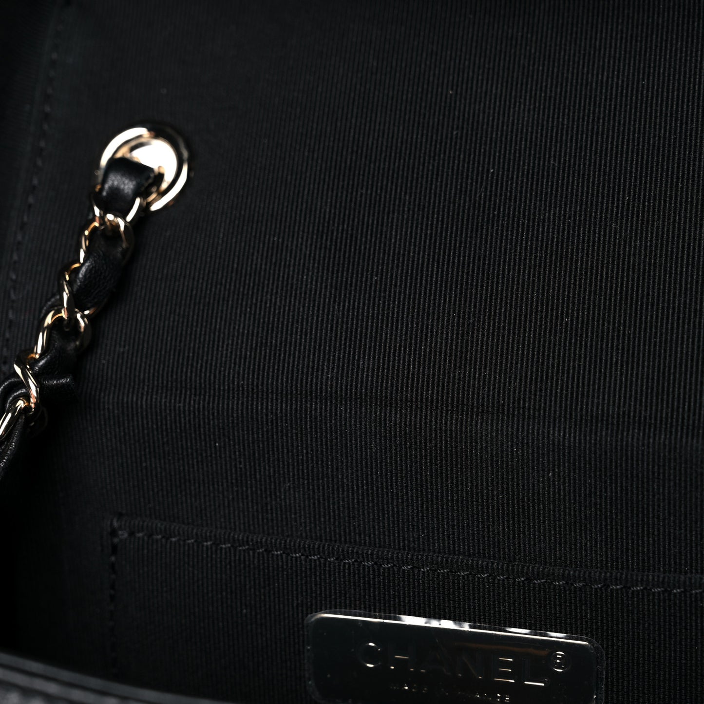 Lambskin Quilted Small Box Bag Black