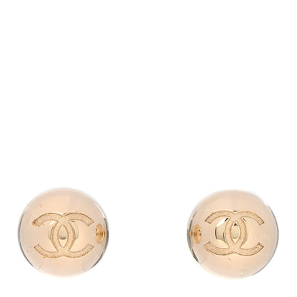Chanel CC Large Earrings Gold 1 of 4