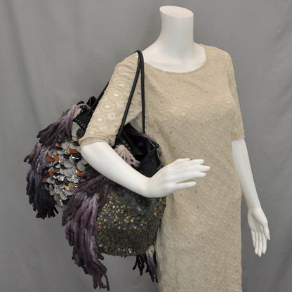Fendi Sequin Embroidered Pillow Grande Tote Multicolor 2 of 8