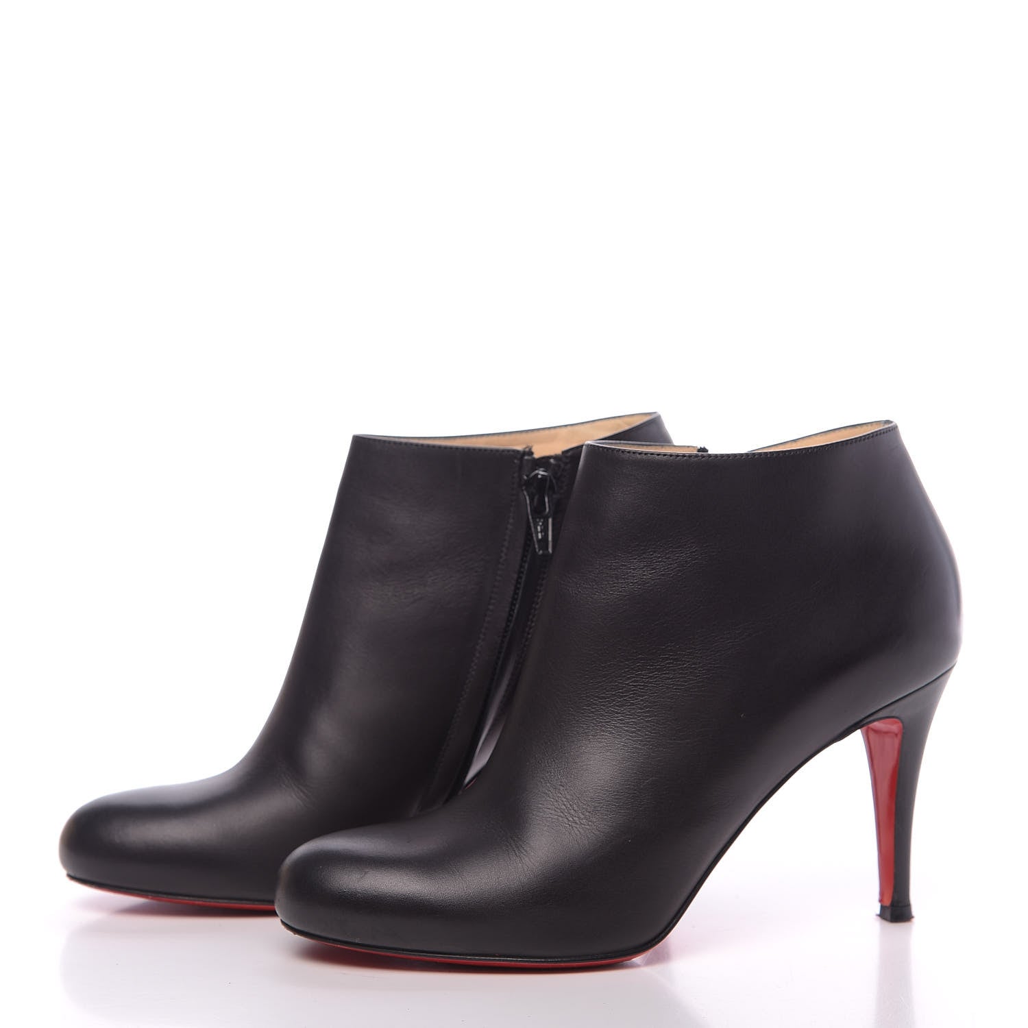 Christian Louboutin Calfskin Belle 85 Ankle Boots 36.5 Black 3 of 10