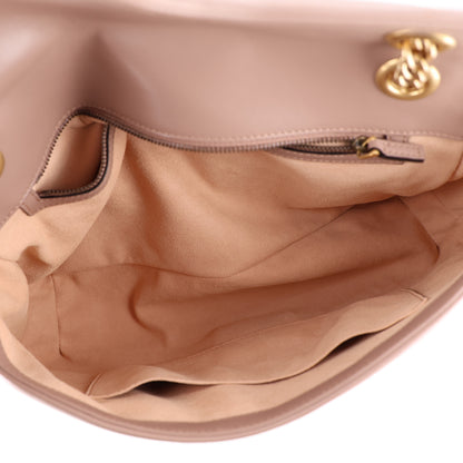 Gucci Calfskin Matelasse Medium GG Marmont Shoulder Bag Porcelain Rose 5 of 10