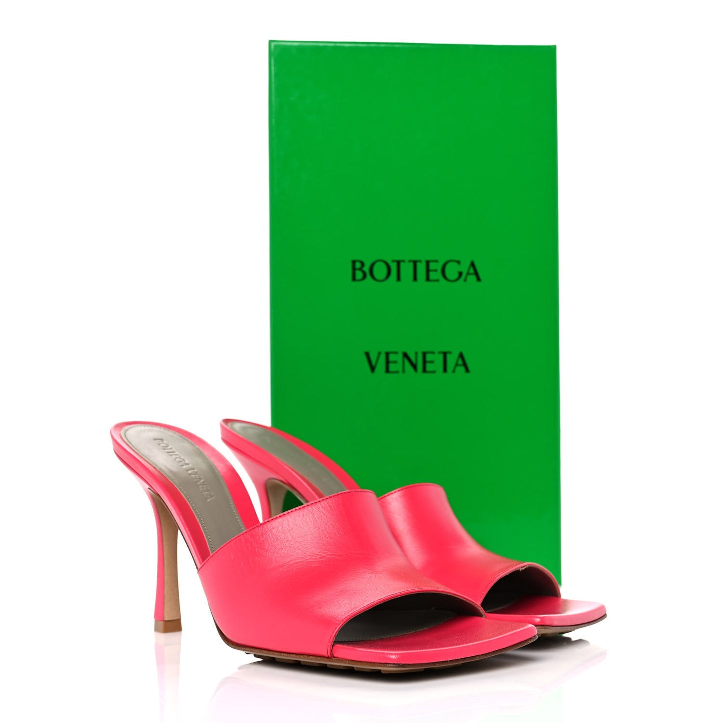 Lambskin Stretch Mule Sandals 39 Lollipop