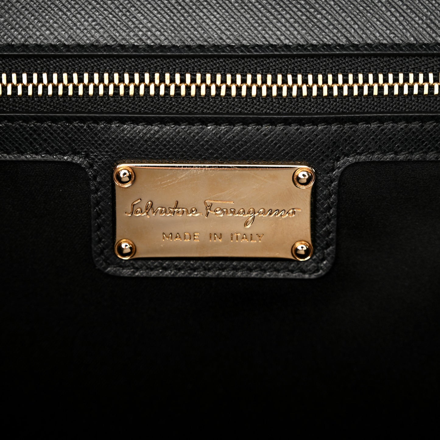 Printed Calfskin Ginny Shoulder Bag Black