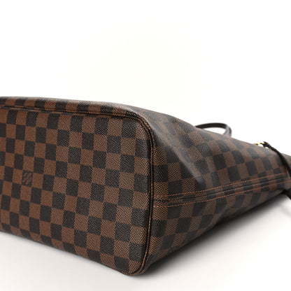 Louis Vuitton Damier Ebene Neo Neverfull MM Rose Ballerine 9 of 12