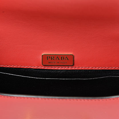 Prada City Calfskin Saffiano Cahier Bag Fuoco Black 5 of 8