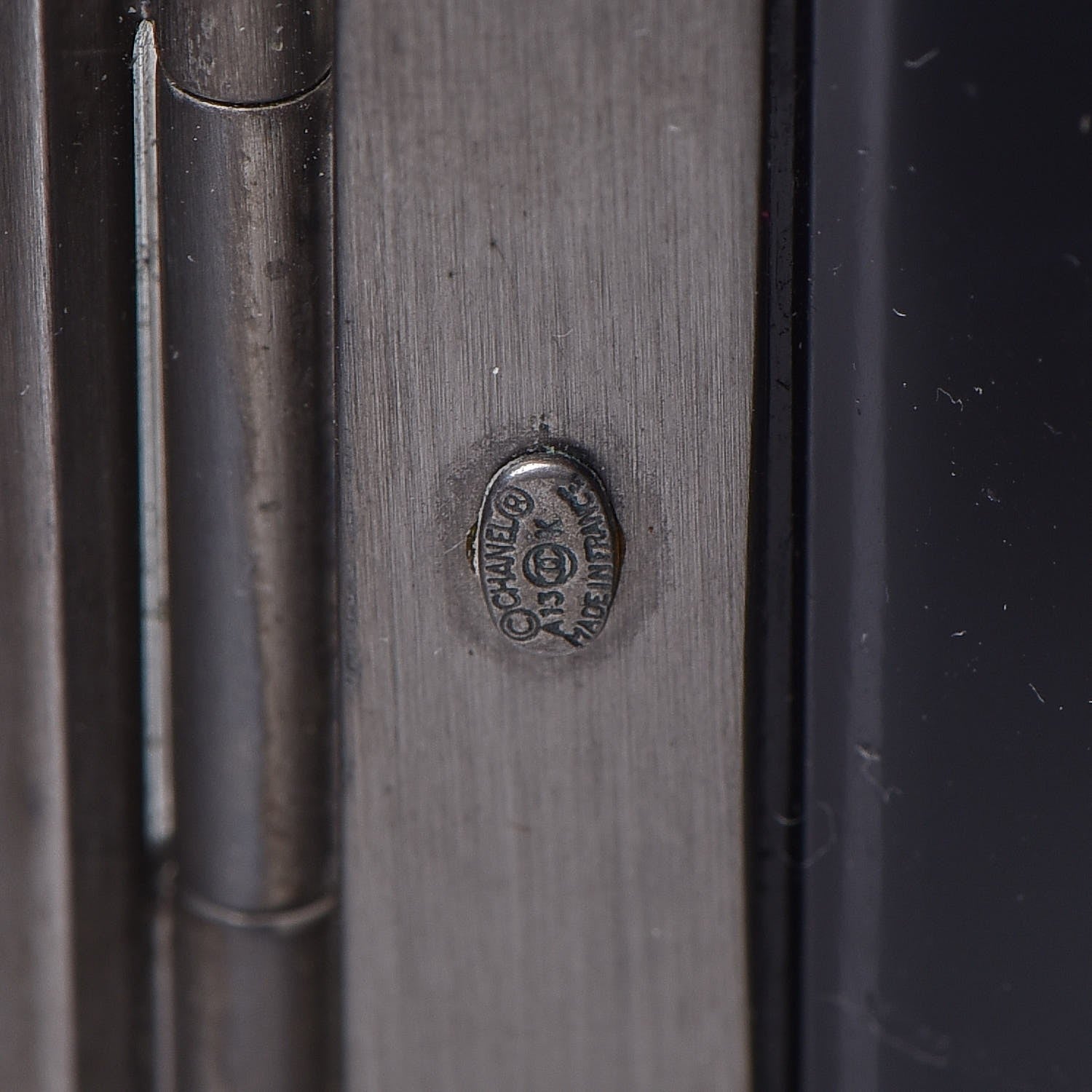 Chanel Resin Crystal CC Cuff Black 5 of 6