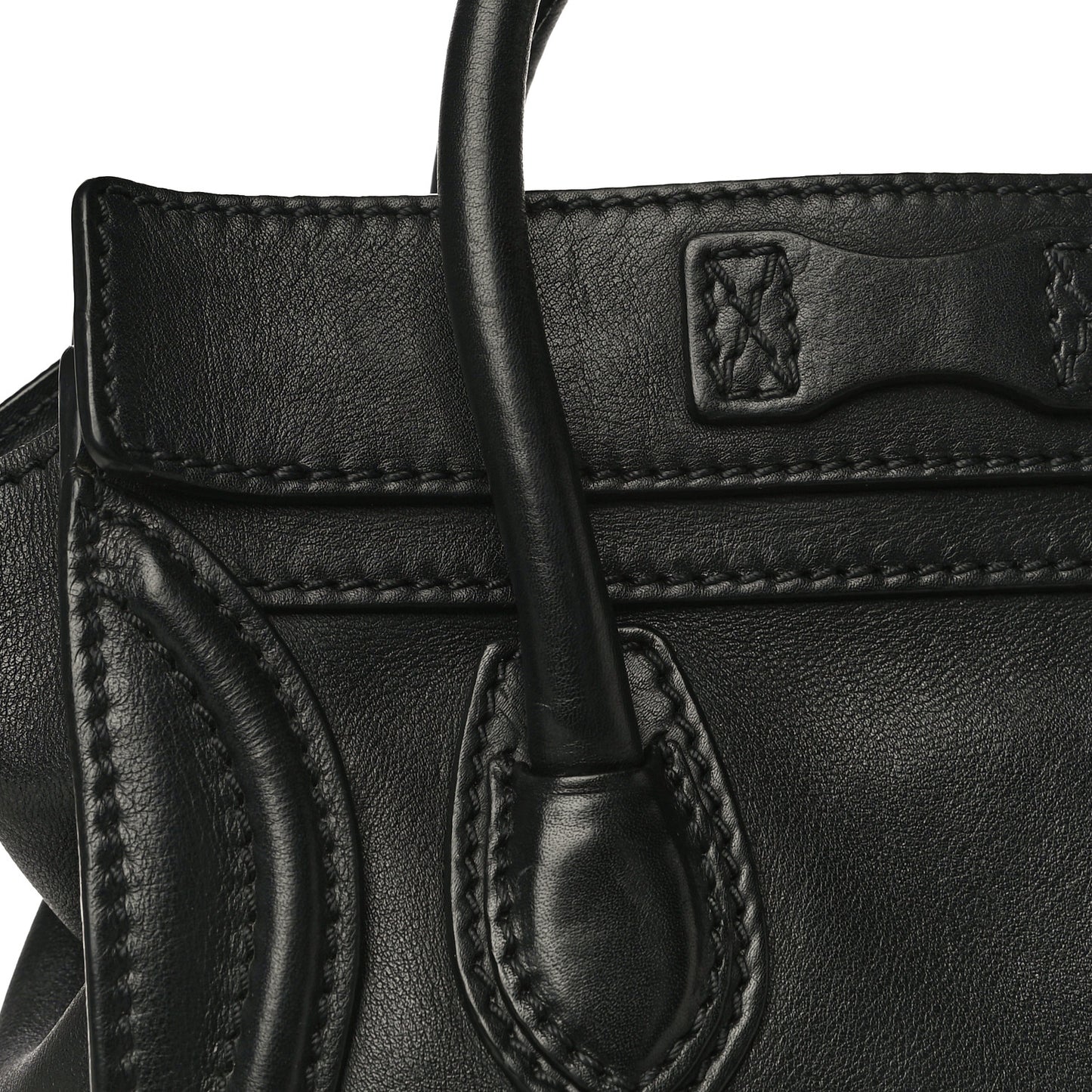 Smooth Calfskin Nano Luggage Black