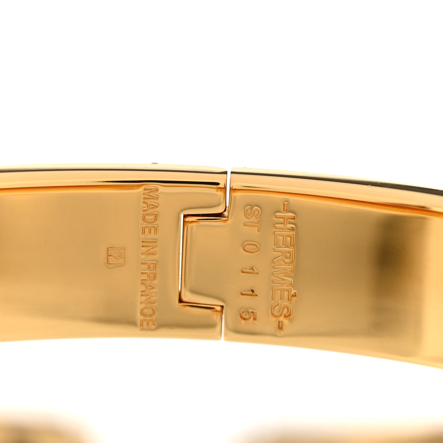 Enamel Narrow Clic Clac H Bracelet PM Black