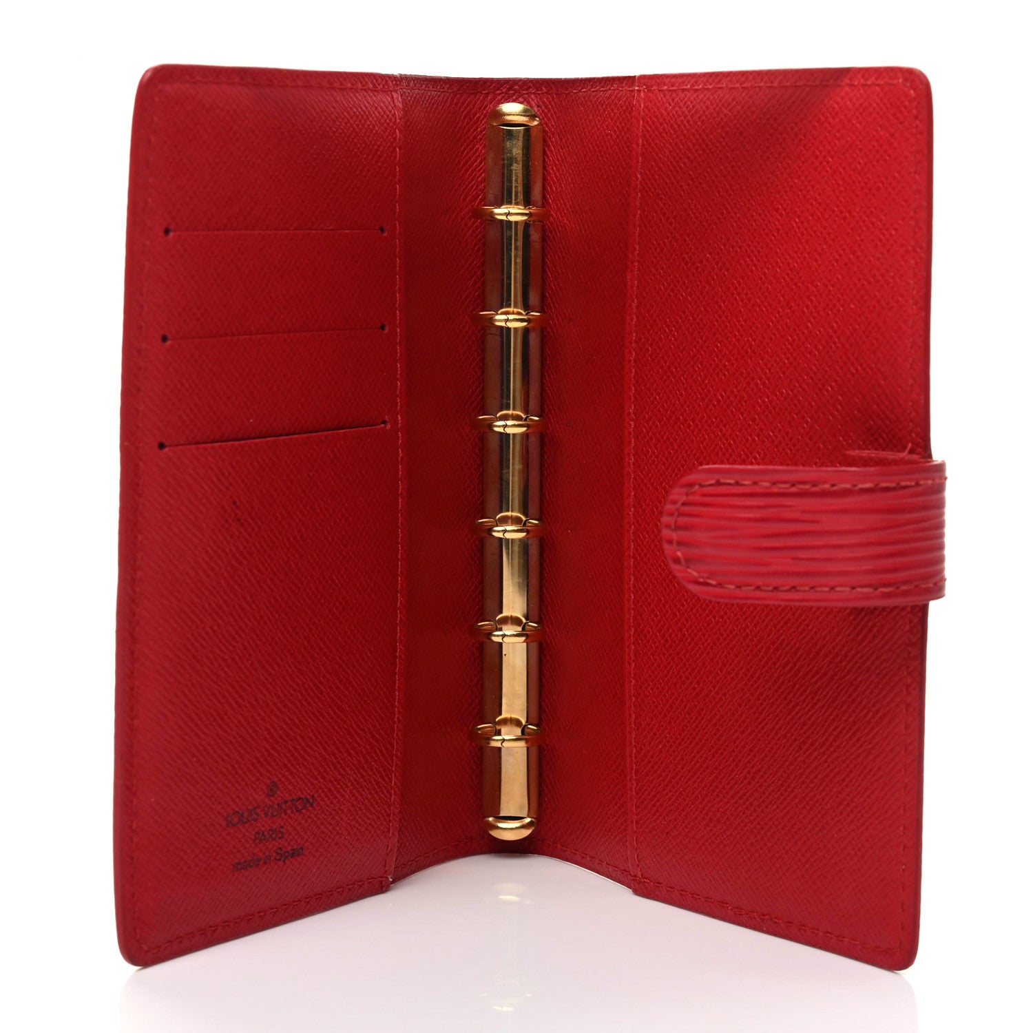 Louis Vuitton Epi Small Ring Agenda Cover Castillan Red 5 of 9