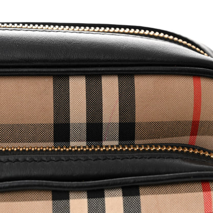 Burberry Calfskin Vintage Check Medium Camera Bag Archive Beige 14 of 15