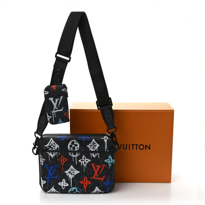 Louis Vuitton Monogram Eclipse LV Graffiti Trio Messenger Multicolor 9 of 9