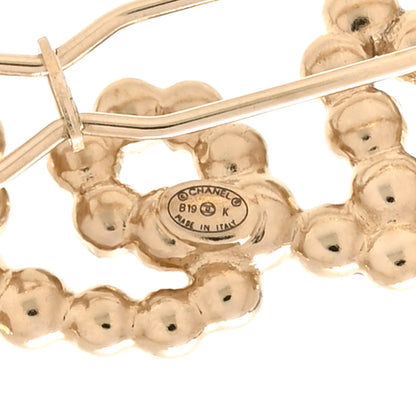 Chanel Metal Glass Swirling Pearls Hair Clip Gold 3 of 3