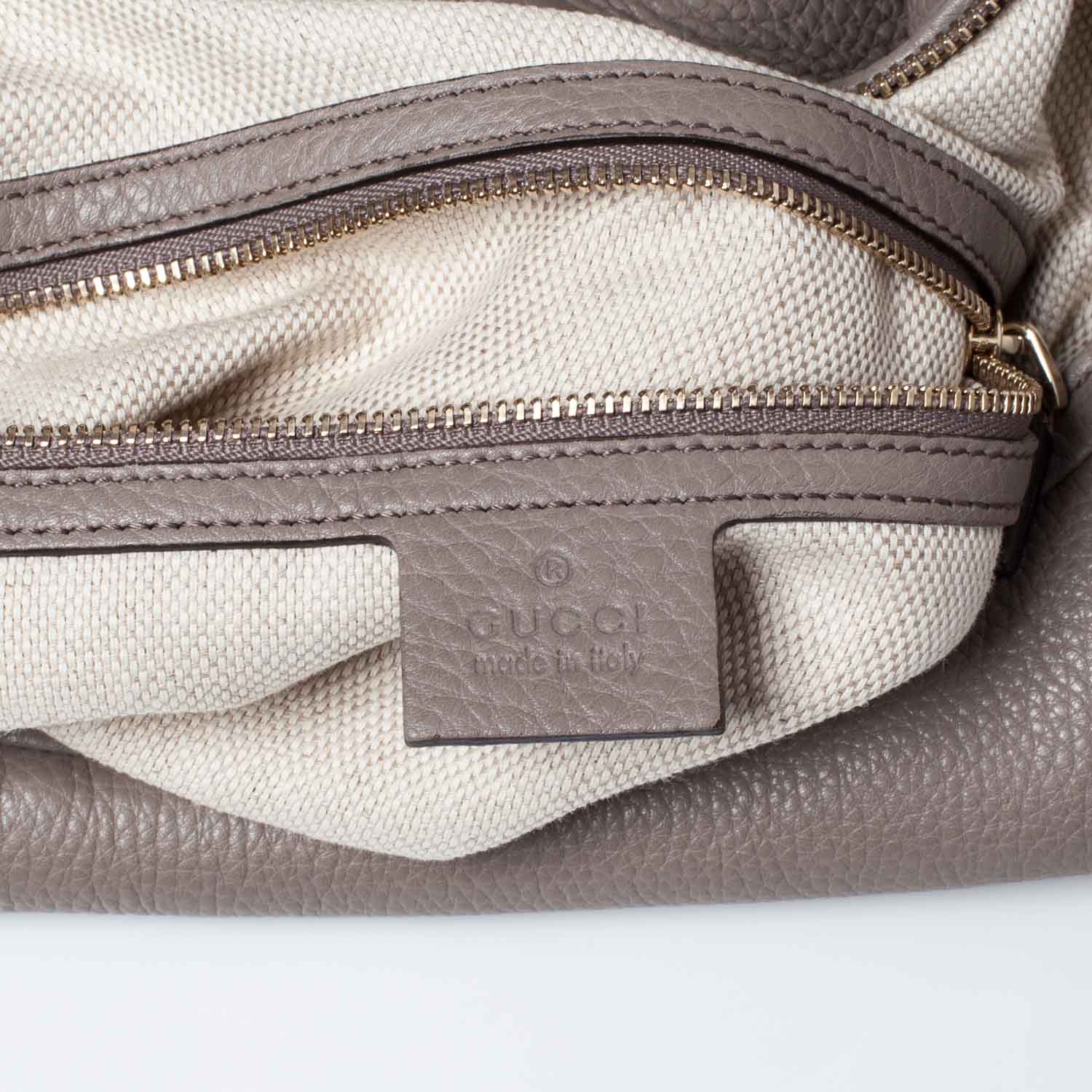 Gucci Pebbled Calfskin Large Soho Hobo New Fango 9 of 12