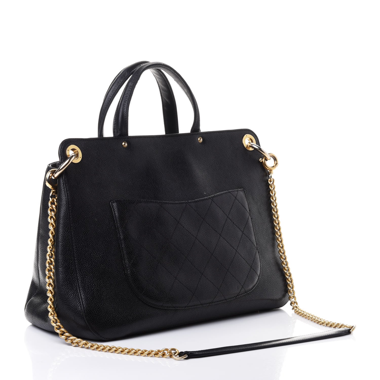 Chanel Caviar Large Shopping Tote Black 2 of 11