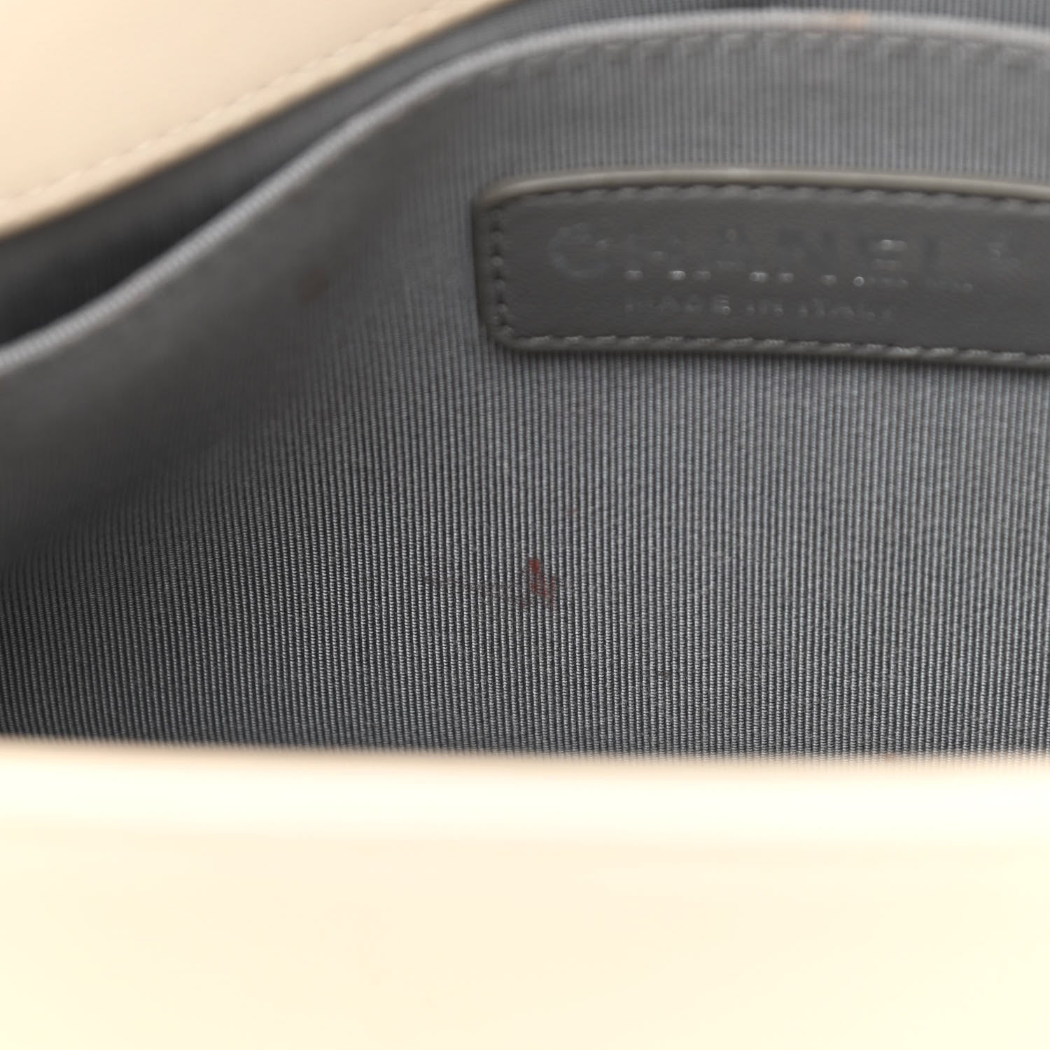 Chanel Calfskin Chevron Quilted Medium Boy Flap Ivory 11 of 11