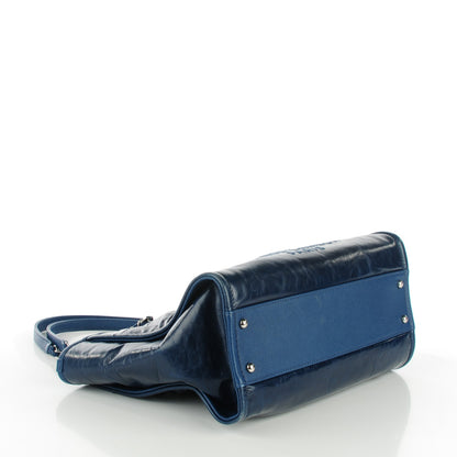 Chanel Calfskin Small Deauville Tote Navy 4 of 7