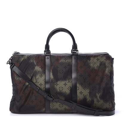 Louis Vuitton Nylon Monogram Camouflage Keepall Bandouliere 50 Kaki 1 of 8
