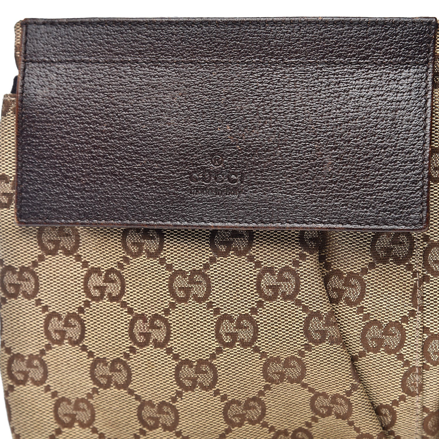 Gucci GG Monogram Double Pocket Belt Bag Dark Brown 12 of 12