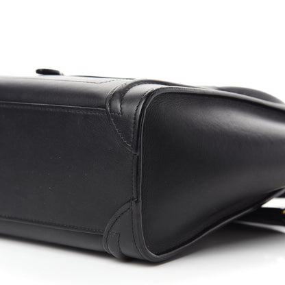 Celine Smooth Calfskin Nano Luggage Black 7 of 10