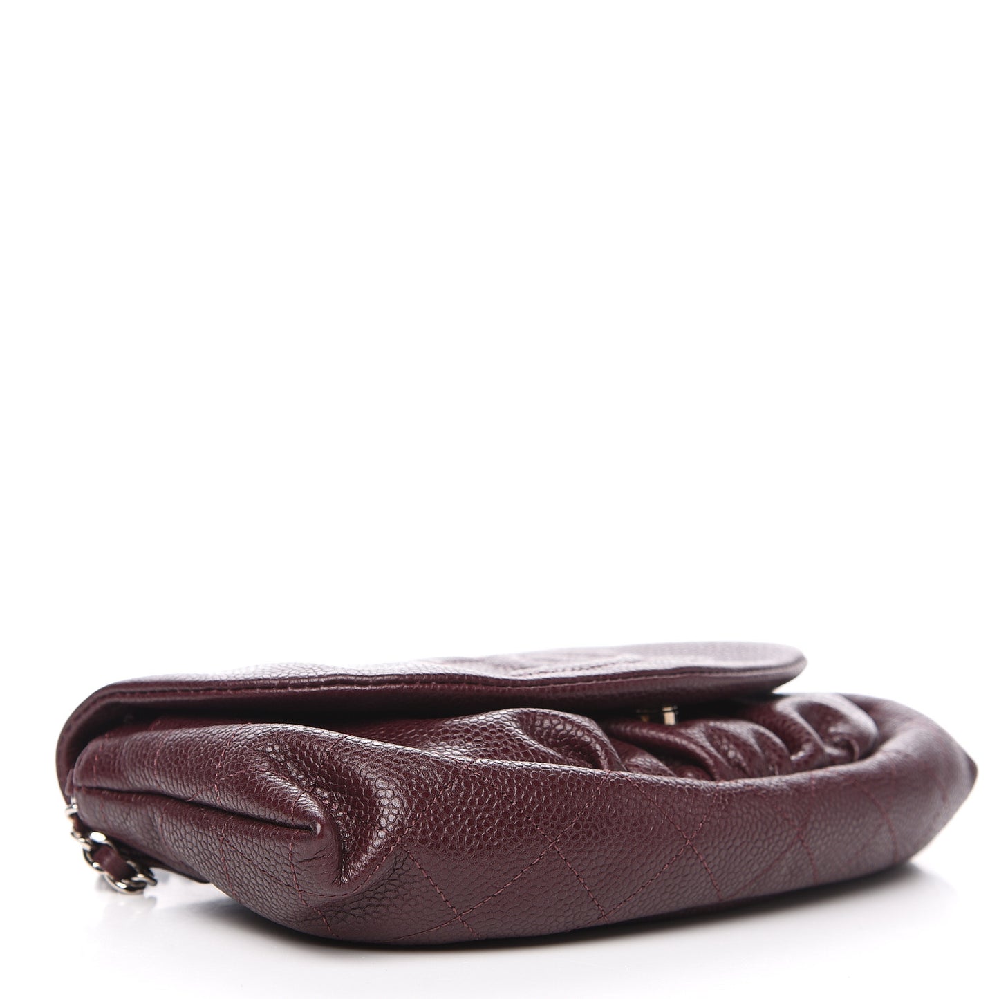 Caviar Half Moon Wallet On Chain WOC Bordeaux