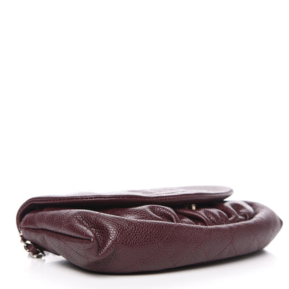Chanel Caviar Half Moon Wallet On Chain WOC Bordeaux 3 of 11