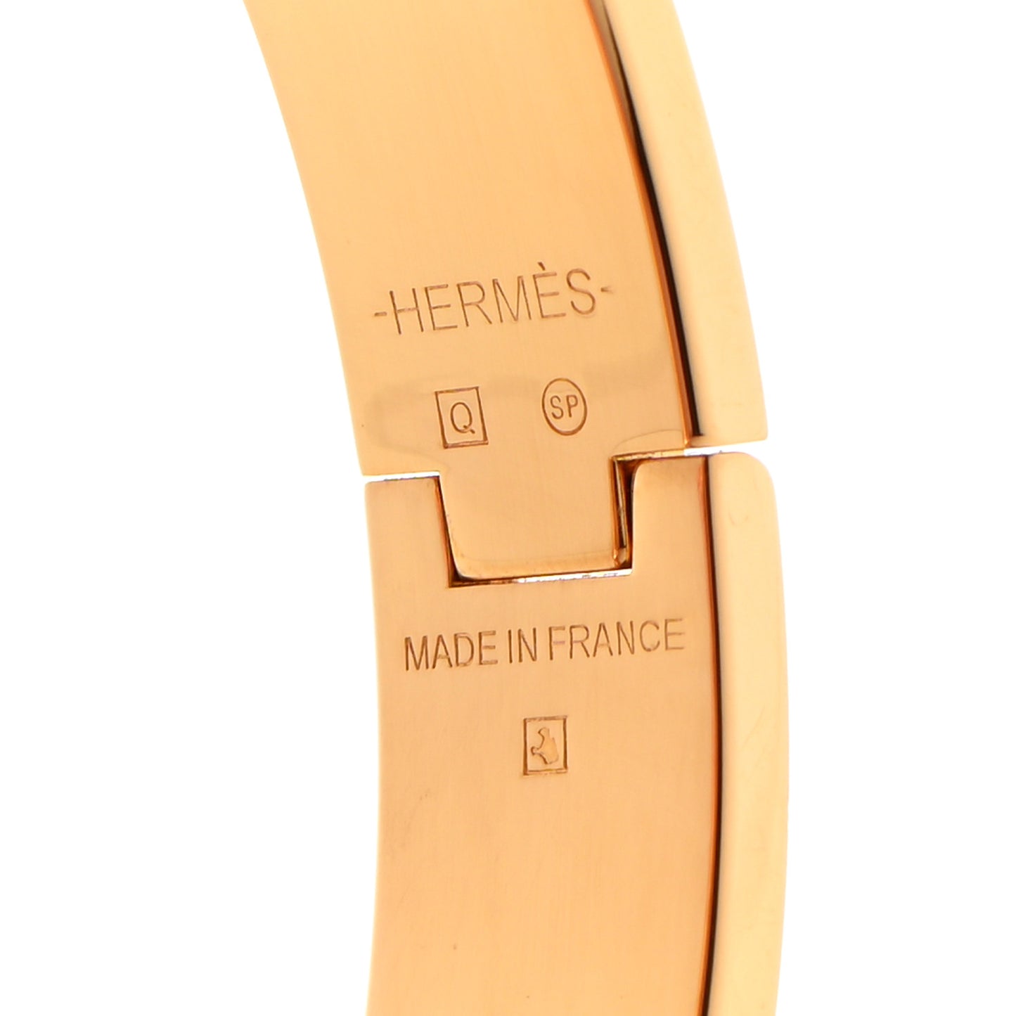 Enamel Narrow Clic Clac H Bracelet PM Black