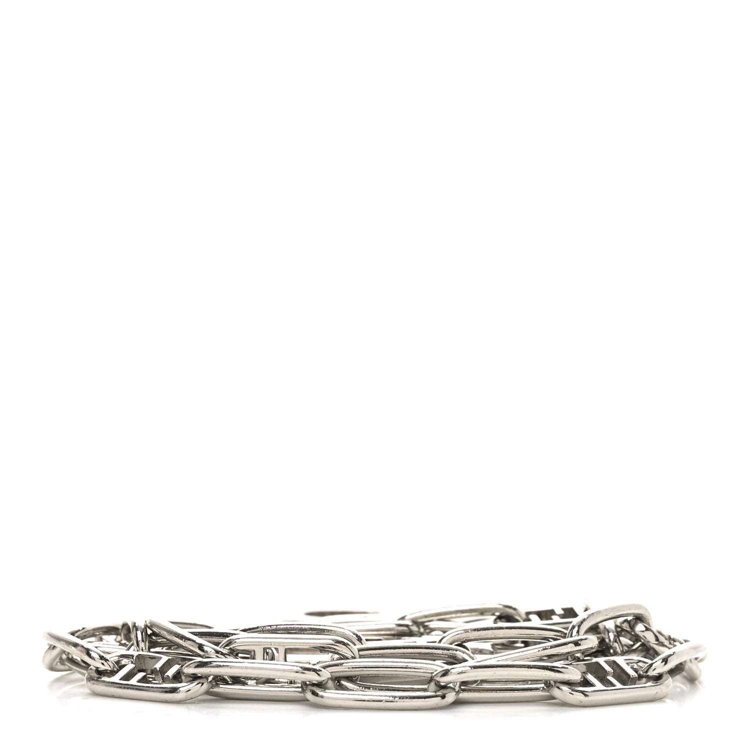 Fendi Metal O'Lock Strap You Silver 2 of 3