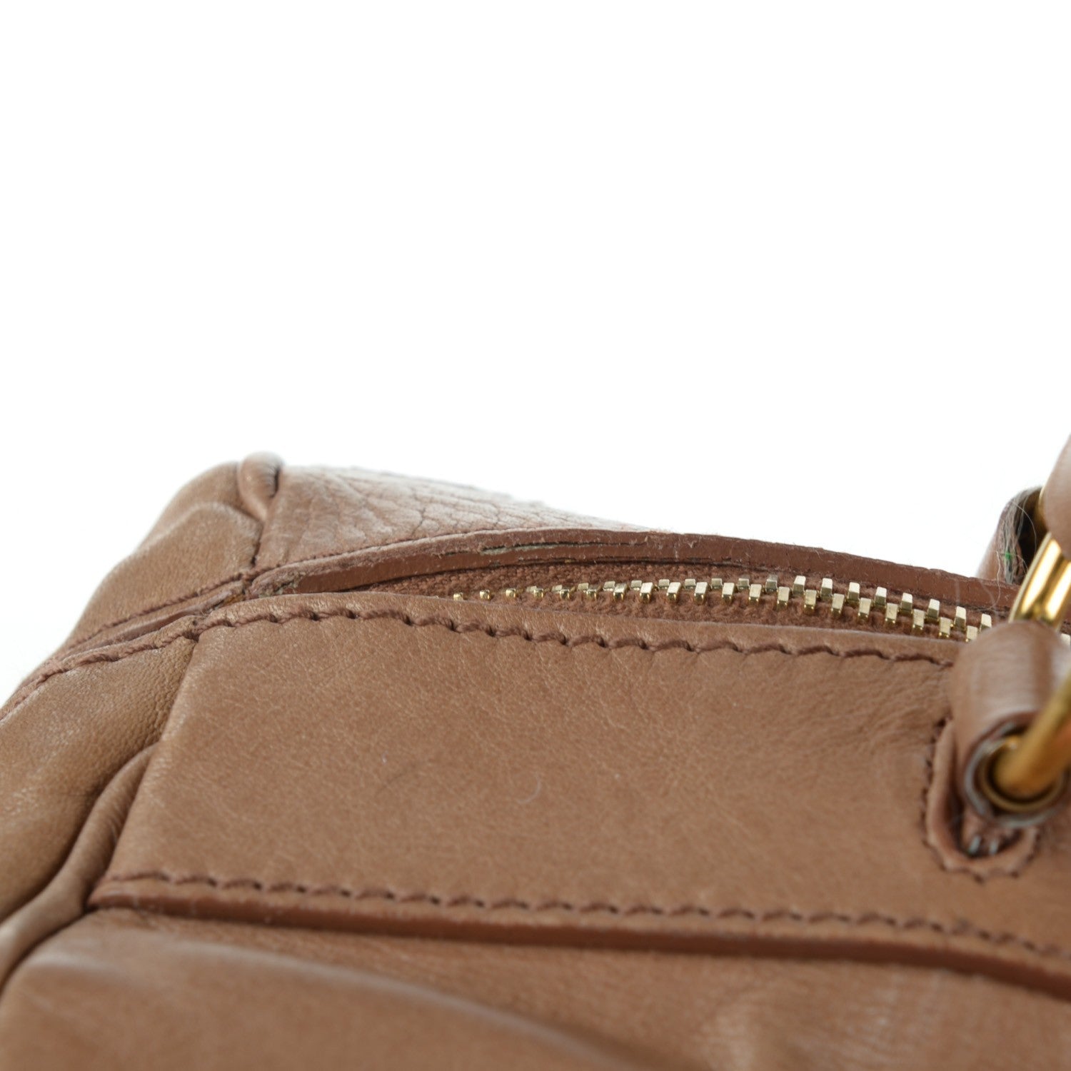 Saint Laurent Calfskin Large Vanity Bowler Camel 5 of 15