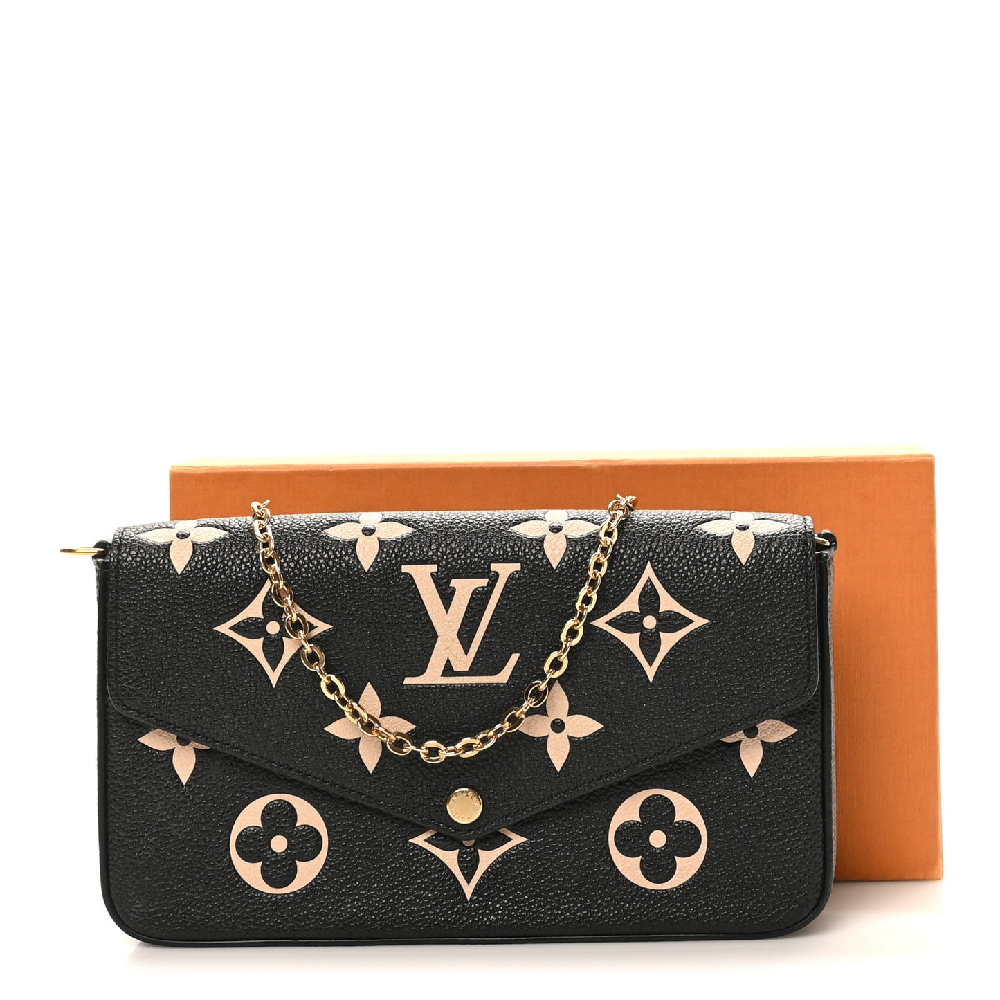 Empreinte Monogram Giant Felicie Pochette Black Beige