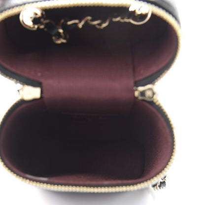 Chanel Caviar Quilted Phone Holder With Chain Black 5 of 11