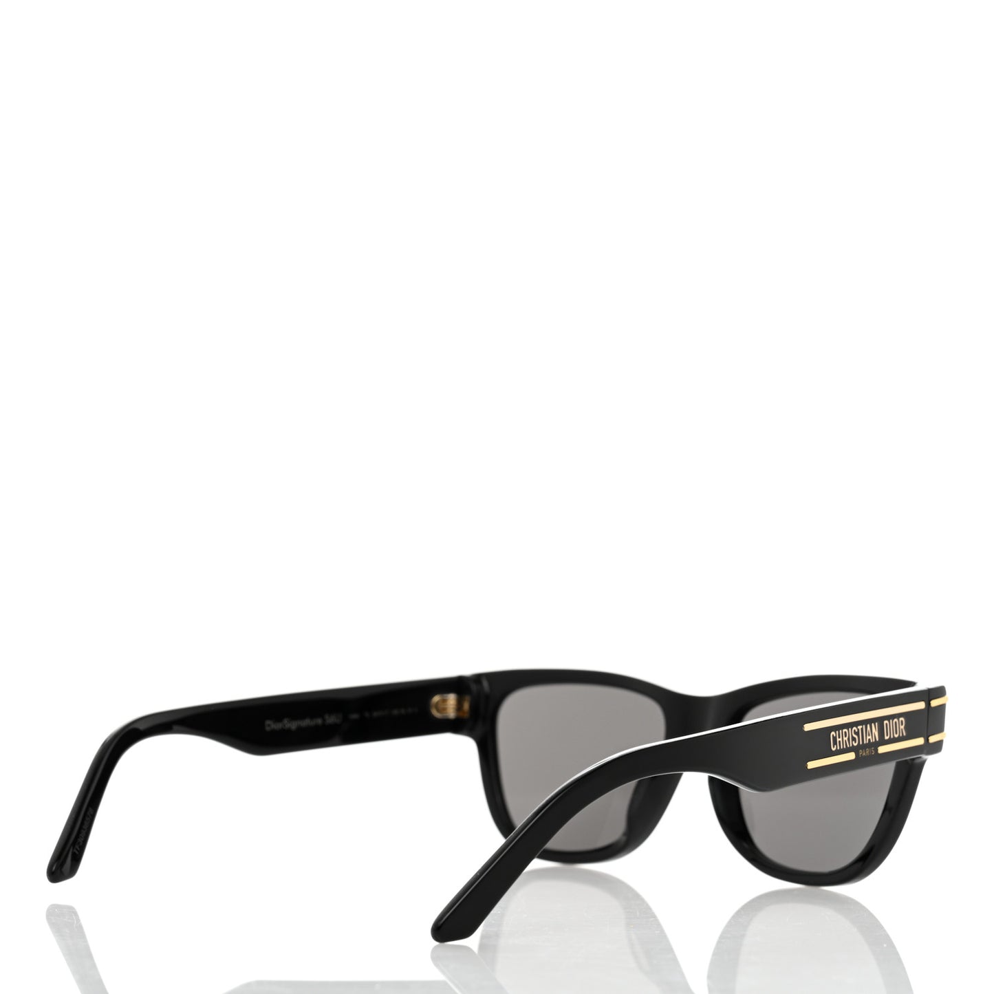 Diorsignature S6U Square Sunglasses Black