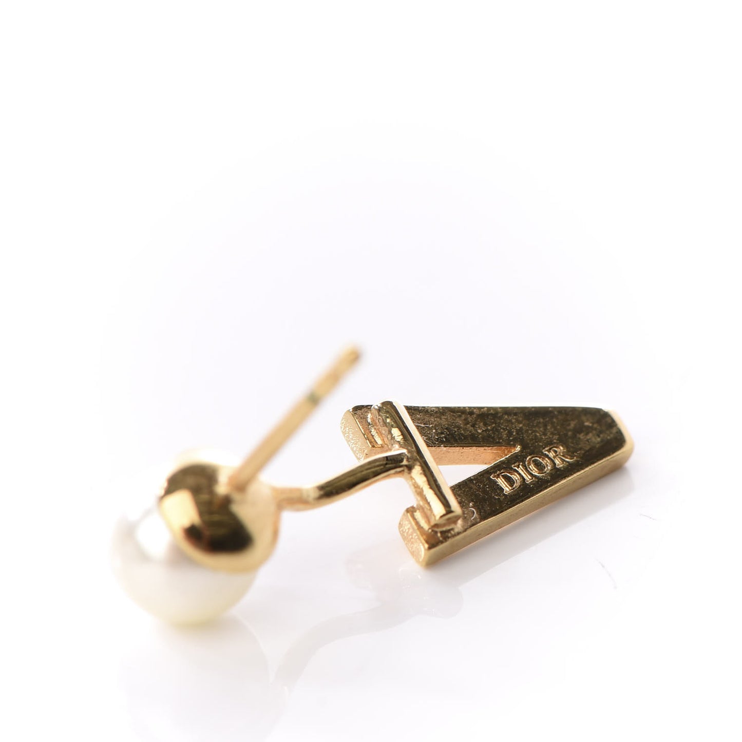 Pearl My ABCDior V Tribale Earring Gold