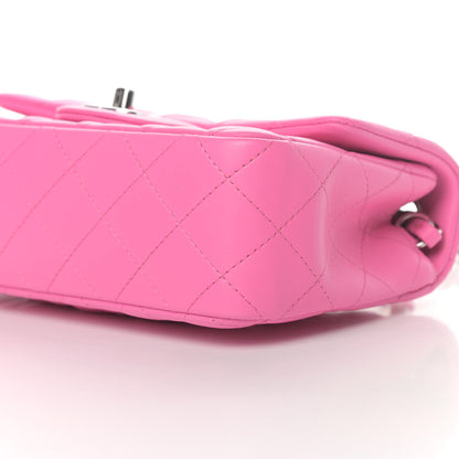 Chanel Lambskin Quilted Mini Rectangular Flap Pink 10 of 12