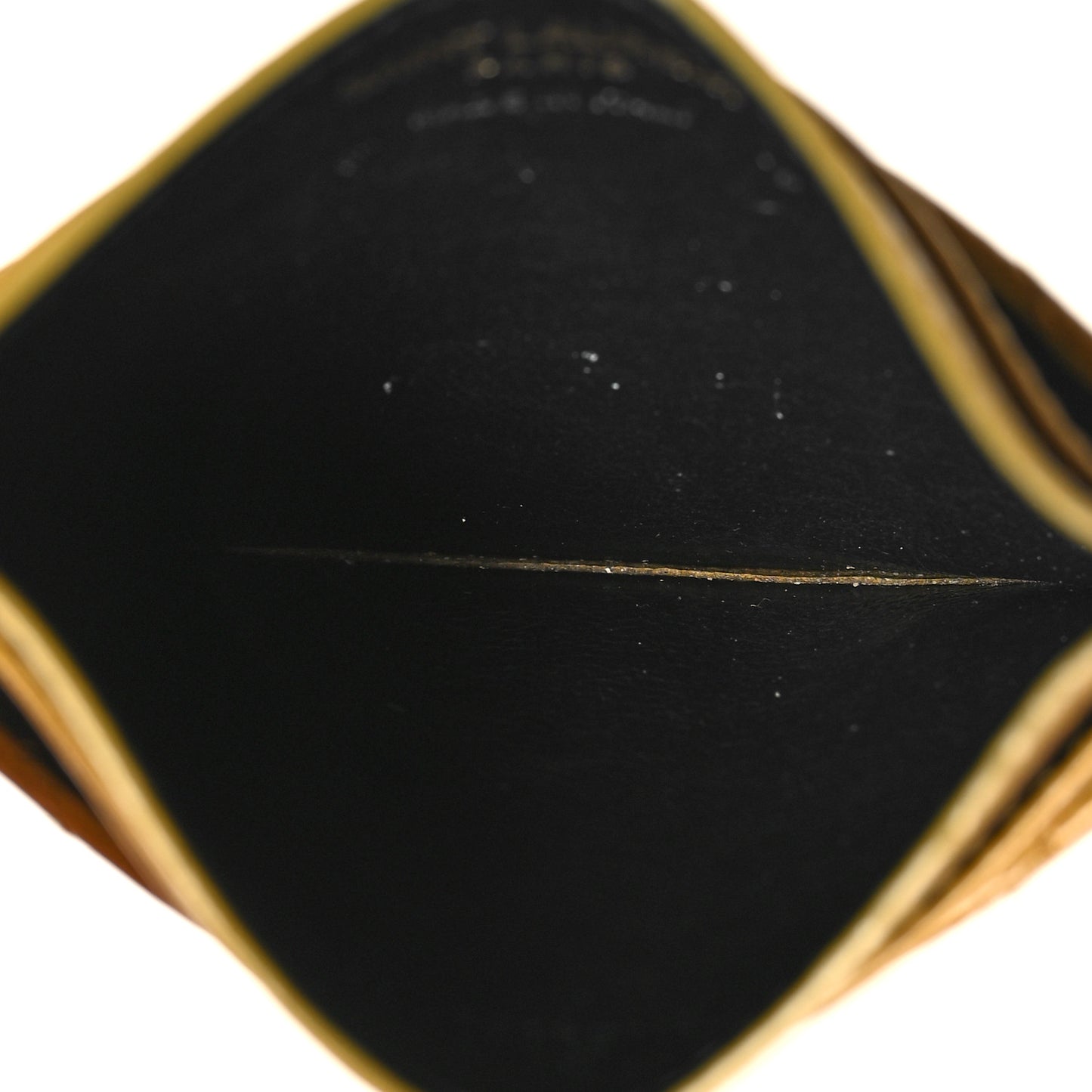 Grain De Poudre Matelasse Chevron Monogram Credit Card Case Light Chartreuse