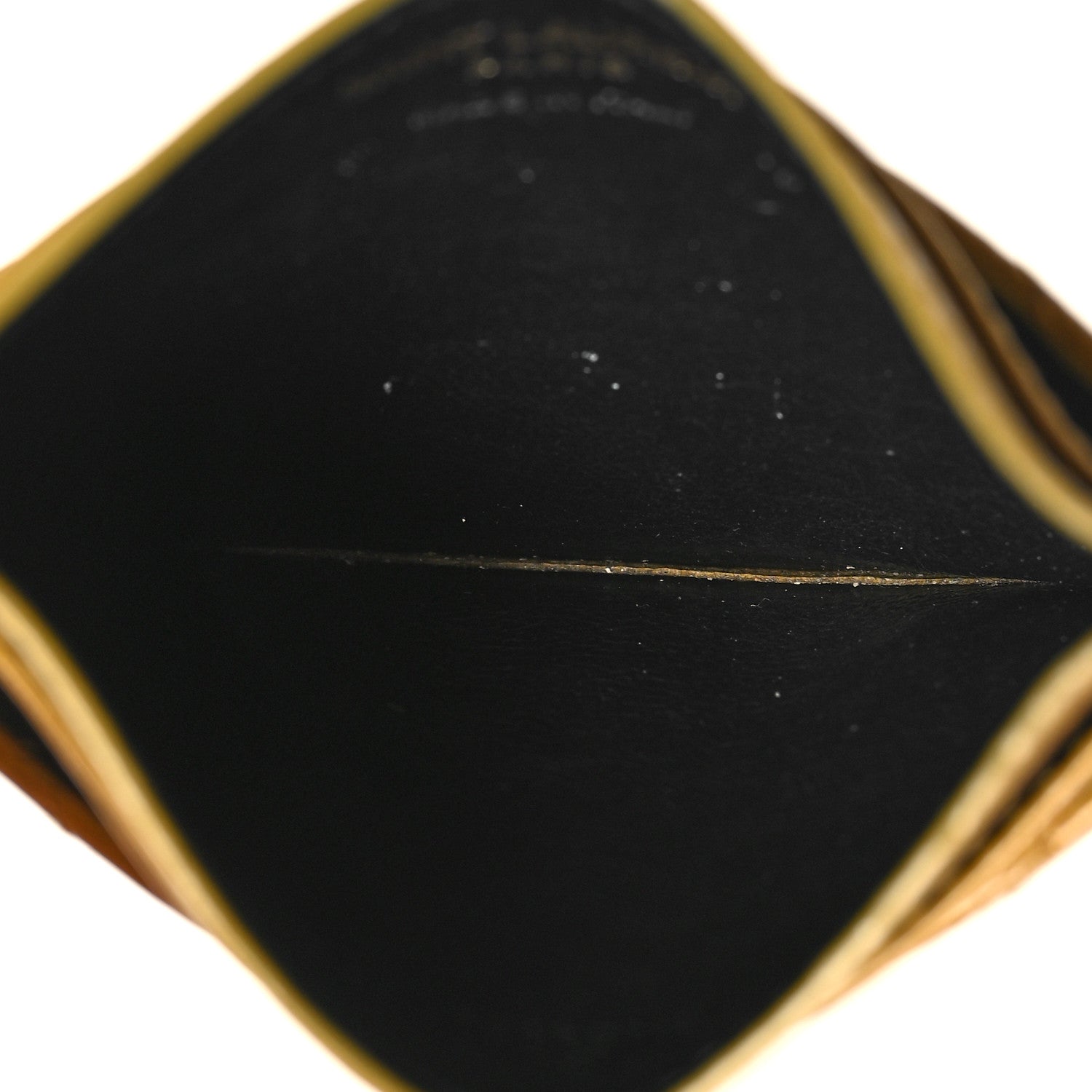 Saint Laurent Grain De Poudre Matelasse Chevron Monogram Credit Card Case Light Chartreuse 5 of 7
