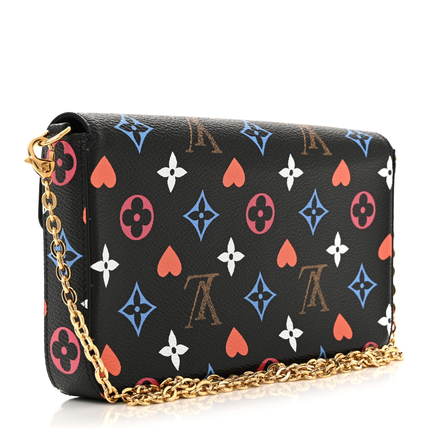Louis Vuitton Game On Felicie Chain Wallet Black 4 of 11