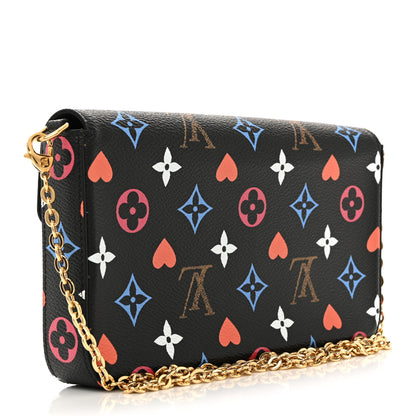 Louis Vuitton Game On Felicie Chain Wallet Black 4 of 11