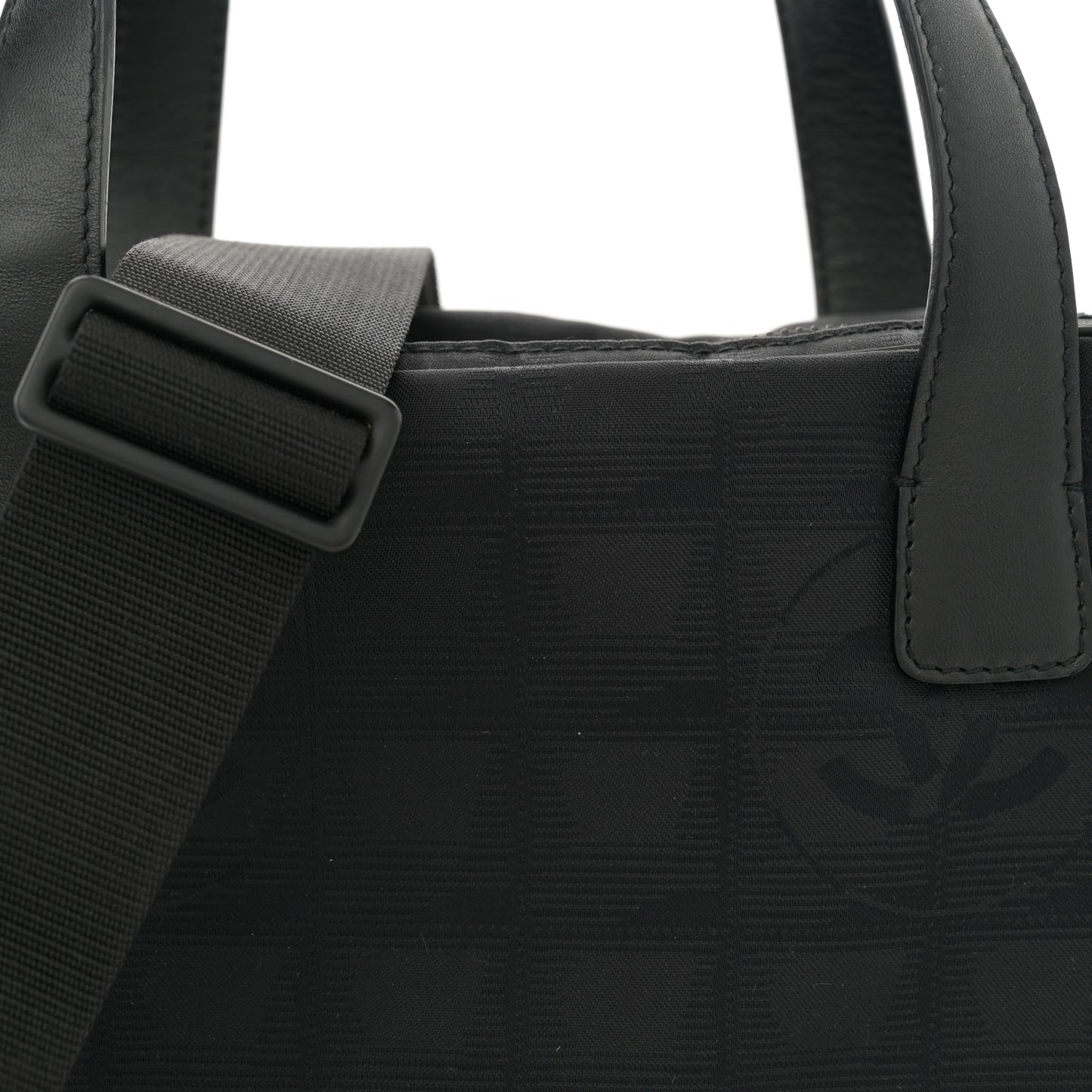 Nylon Travel Shoulder Bag Black