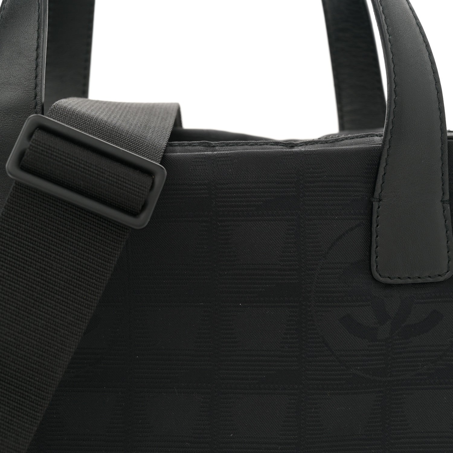 Chanel Nylon Travel Shoulder Bag Black 8 of 11