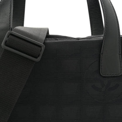 Chanel Nylon Travel Shoulder Bag Black 8 of 11