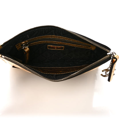 Chanel Metallic Lambskin Small Feminine Pouch Clutch Gold 5 of 6