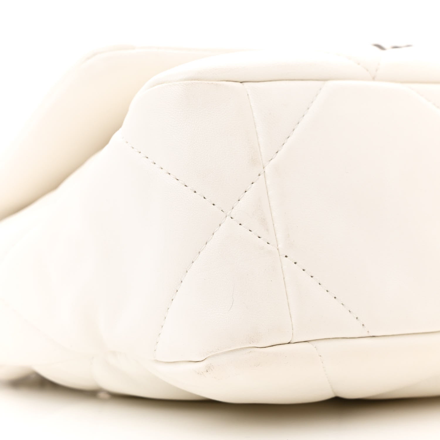 Chanel Lambskin Quilted Medium Chanel 19 Flap White 9 of 16